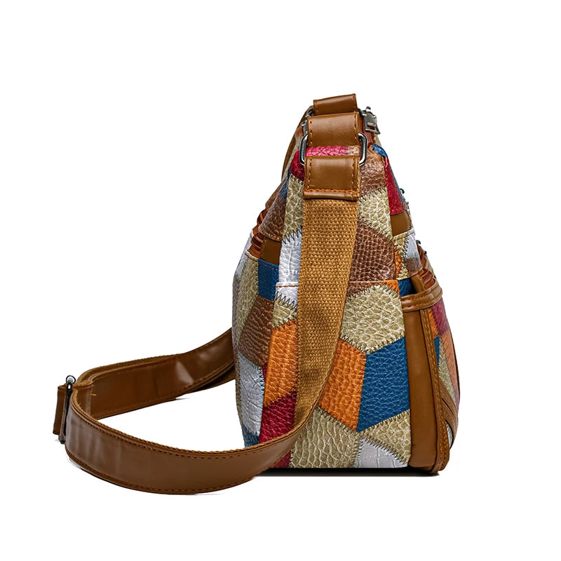 Bolsa tiracolo monocromática feminina, grande capacidade, bolsa de luxo, bolsa de ombro feminina, bolsa casual para viagem, bolsa Hobos vintage, nova