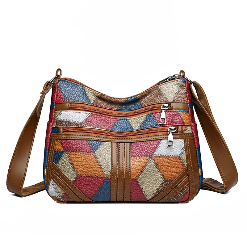 Bolsa tiracolo monocromática feminina, grande capacidade, bolsa de luxo, bolsa de ombro feminina, bolsa casual para viagem, bolsa Hobos vintage, nova