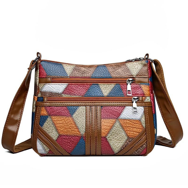 Bolsa tiracolo monocromática feminina, grande capacidade, bolsa de luxo, bolsa de ombro feminina, bolsa casual para viagem, bolsa Hobos vintage, nova