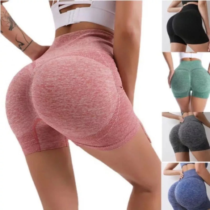 Short Legging Academia Curto Feminino Levanta Bumbum Sem Costura Cintura Alta