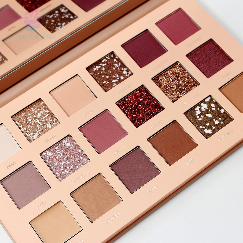 Paleta de sombras Febella New Nude/ Cores Nude de alta pigmentação PSO30318